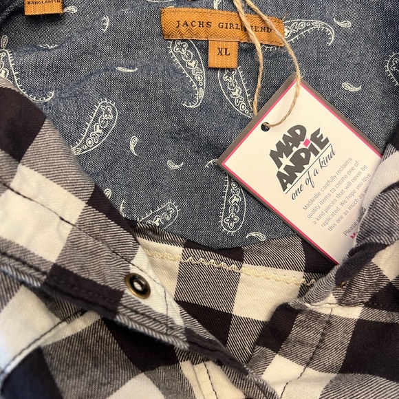 AC/DC “Dirty Deeds…” One-of-a-Kind Jachs Girlfriend MadAndie Custom Flannel - Picture 5 of 5